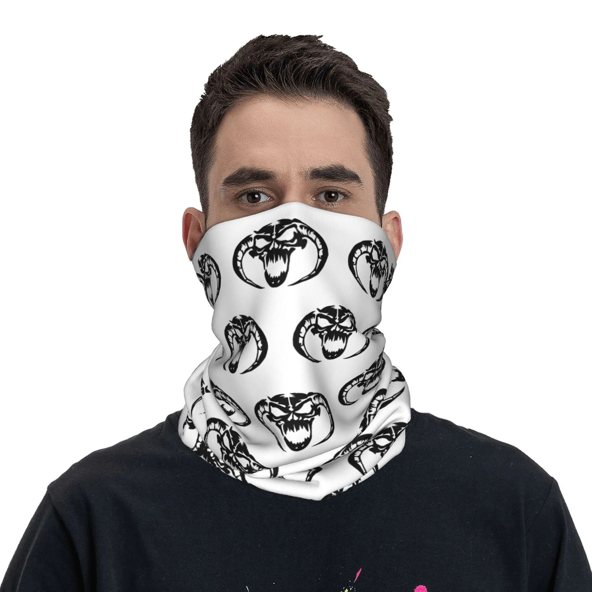 Masters of Hardcore Logo  Bandana Neck Gaiter Printed  Wrap Scarf Multi-use Headband Riding for Men Women Adult Winter