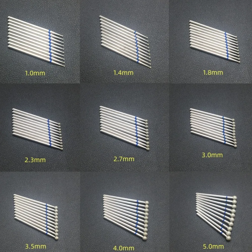 

10 Piece Nail Milling Cutter Set Diamond Electric Nail Enhancement Drill Nail Drill Corner Cleaning Drill Burr Accessories Tool