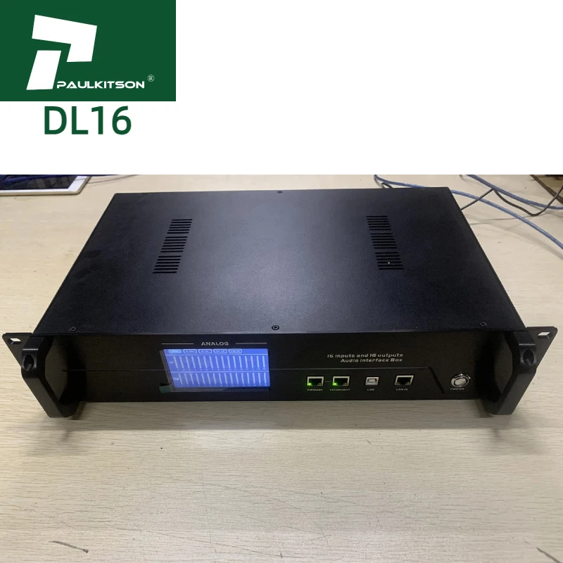 

Paulkitson Dante Box DL16 Dante Audio Conversion Processor 16 Channel Dante Audio Interface Box Audio Sound Equipment
