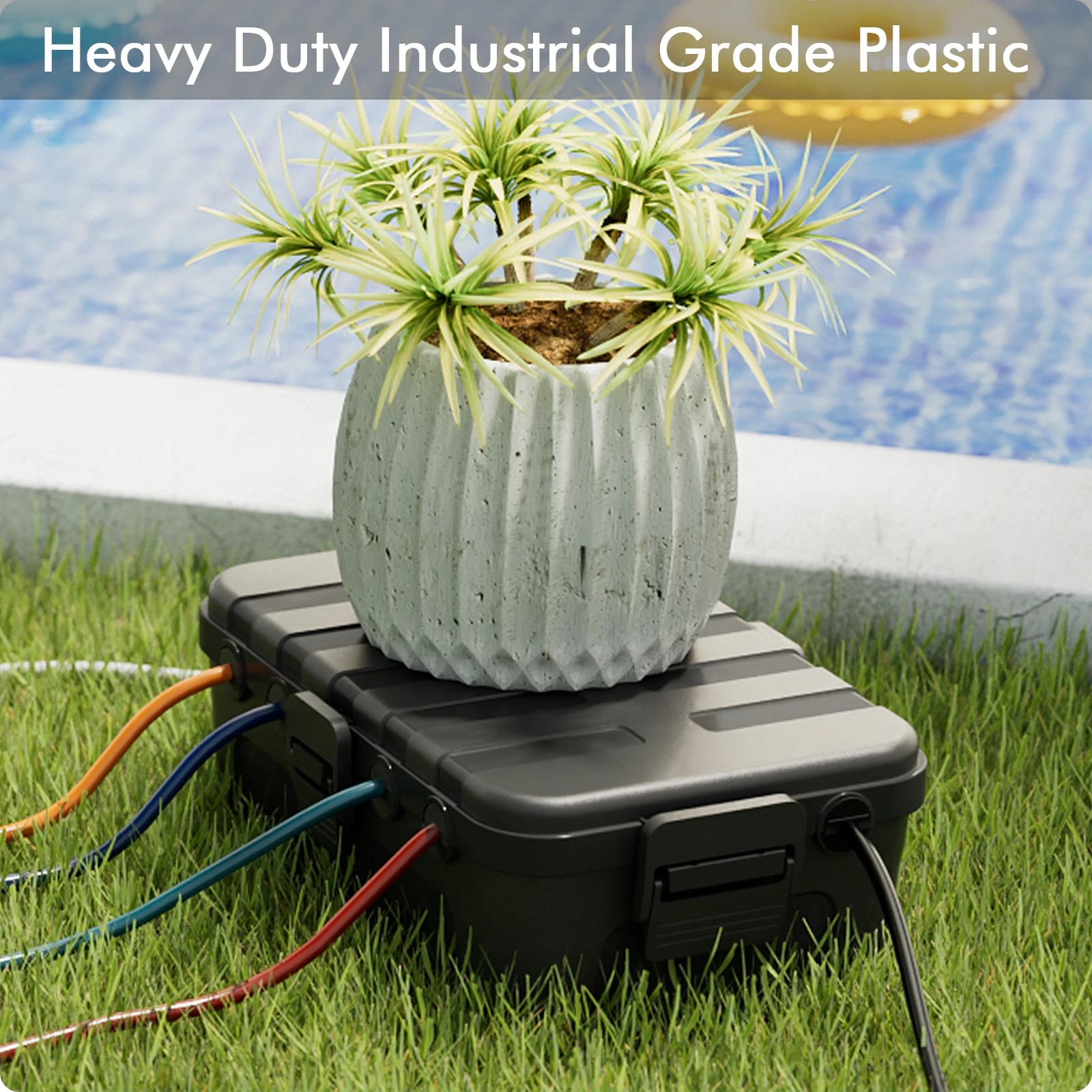 

Extra Large Waterproof Electrical Box, IP54 Weatherproof Outdoor Outlet Cover, Protect Outlet, Plug, Timer, Power Strip