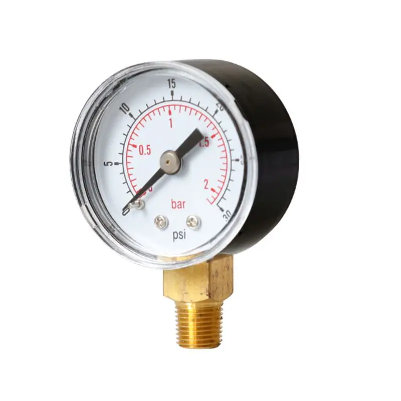 40mm Dual Scale Face Pressure Gauge 1/8\