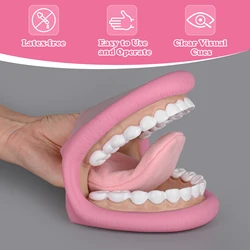 Ultrassist Mouth Hand Puppet Medium Size Tooth Brushing with Tongue Toothbrush for Dentist Kid Child Speech Therapy Educational