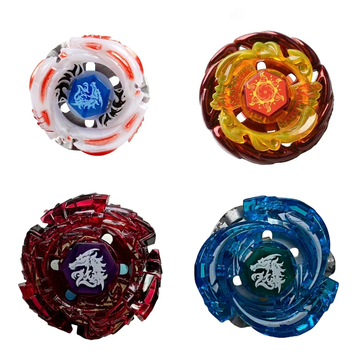 4D Single Metal Fusion Spinning Top, Durable Battle Gyro Toy with Random Parts view 3