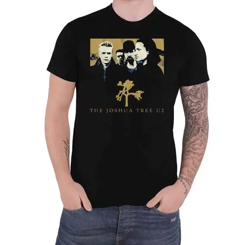U2 T Shirt Joshua Tree Band Logo New Official Mens Black