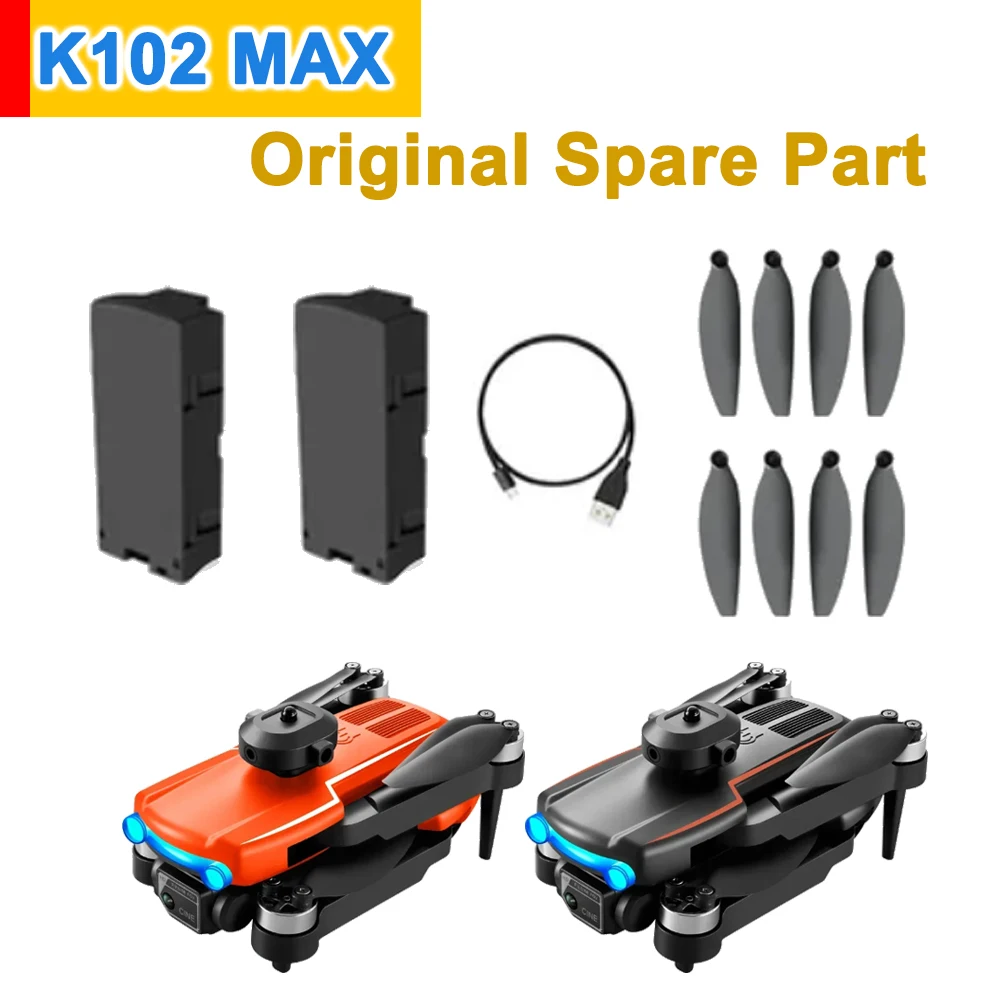 K102 MAX GPS Brushless Drone Original Accessory KF102 MAX Propeller Props Maple Leaf Wing Blade / Battery / USB Charger Part