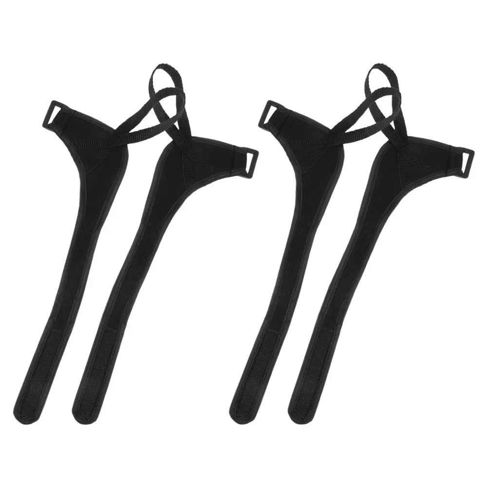 

2 Pairs Ski Pole Wristband Safety Strap Replacement Walking Straps Cane Fixed Multi-functional Poles & Carrier