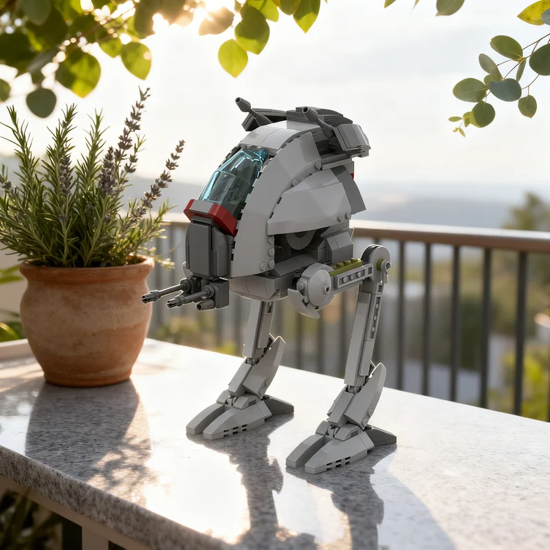 

560 деталей MOC: Вездеходный экспериментальный транспорт AT XT Star Battle – конструктор, креативный подарок, декор для демонстрации, сборная модель