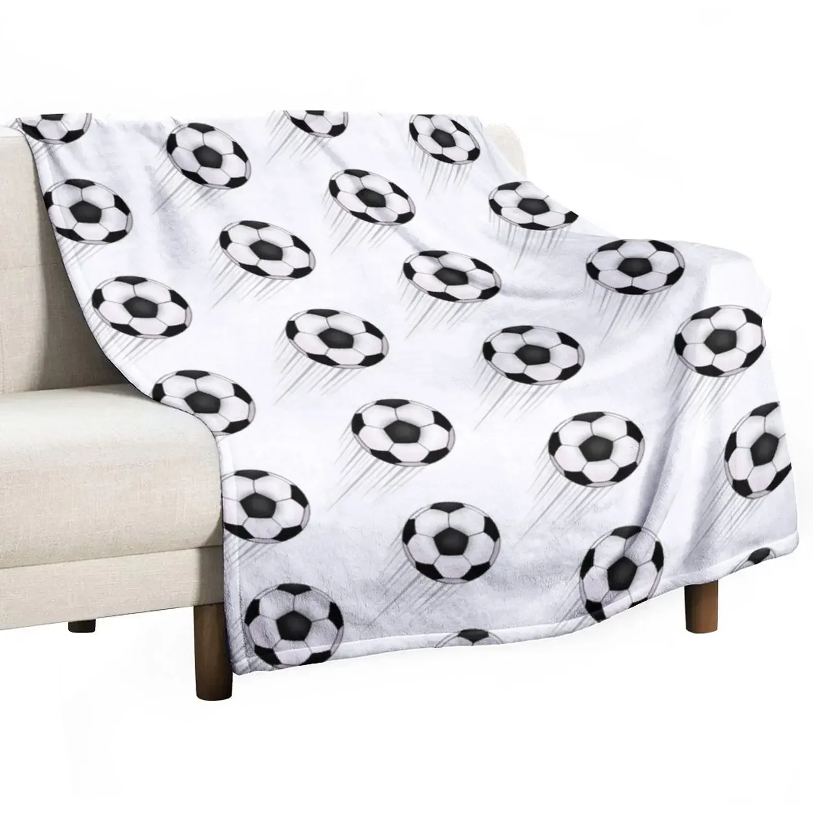 

Soccer Throw Blanket Bed Multi-Purpose Blankets