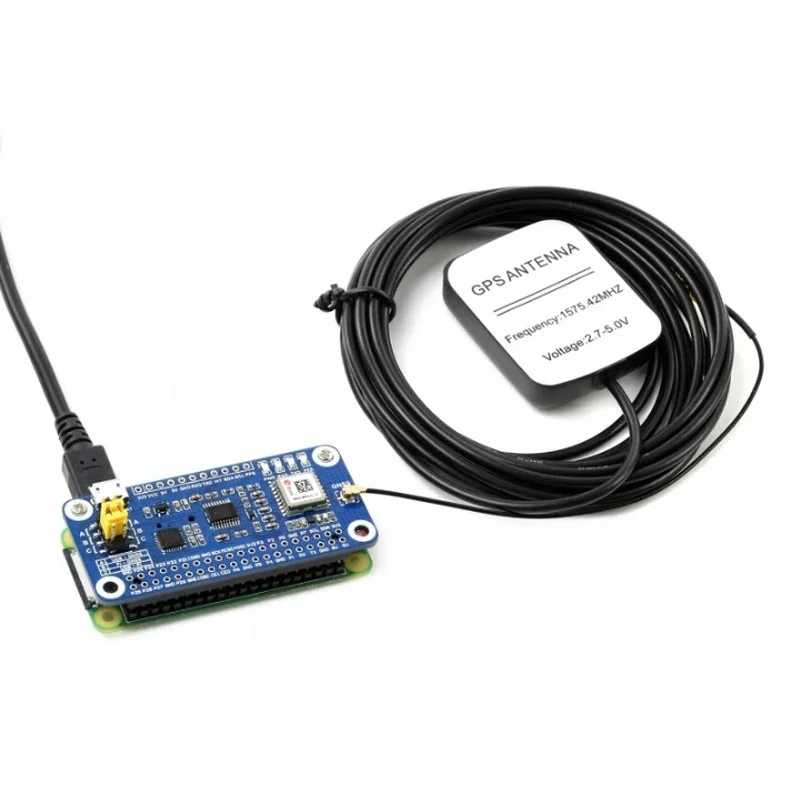 Waveshare-M8Q GNSS HAT Raspberry Pi, Multi-Receiver Support, GPS, Beidou, Galileo, GLONASS