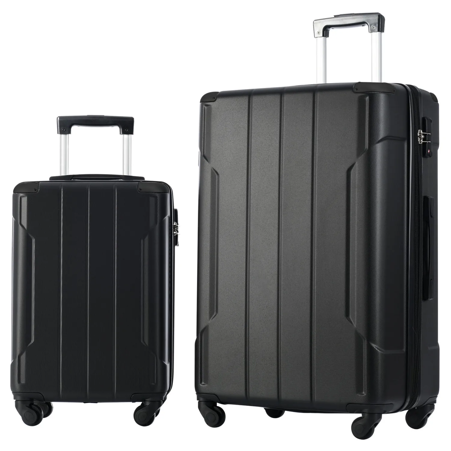 

Hardside Luggage Sets 2 Piece Suitcase Set Expandable with TSA Lock Spinner Wheels for Men Women