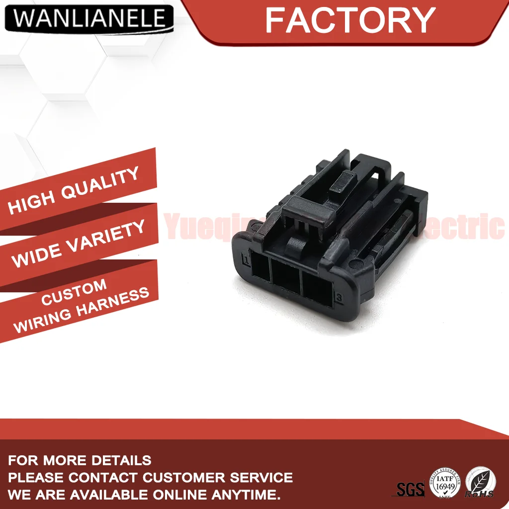 Replacement for Molex 98821-1031 NSCC Hybrid 3 Pin Female Connector 90980-11247 10A Unsealed PBT Black for Auto Sensor Harness