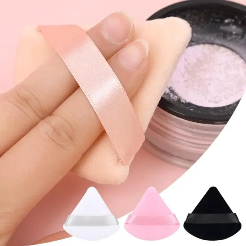 1 Stuks Kleur Willekeurig Poeder Puff Gezicht Make-Up Spons Driehoekige Gereedschappen Ronde Make-Up Schoonheid Hartvormige J4d8