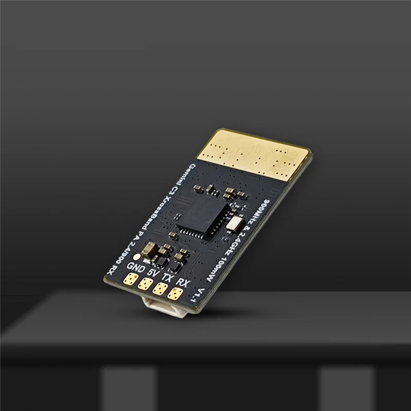 【Sleek Design】Gemini 2.4G/915Mhz Dual ELRS Diversity 100Mw Receiver -1 Connector For FPV RC Long Range Drone Quadcopter