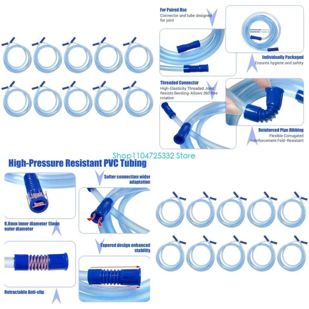 p5ea-10pcs-80inch-long-plastic-suction-catheter-tubing-8mm-interfaces-for-portable-aspiration-machines-veterinary-application