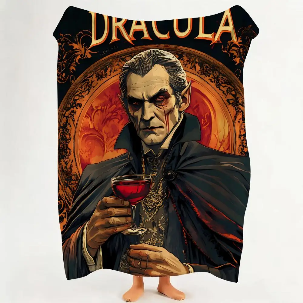 Movie D-Dracula Throw Flannel Throw Blanket Suitable for Sofa、Living Room、Bedroom