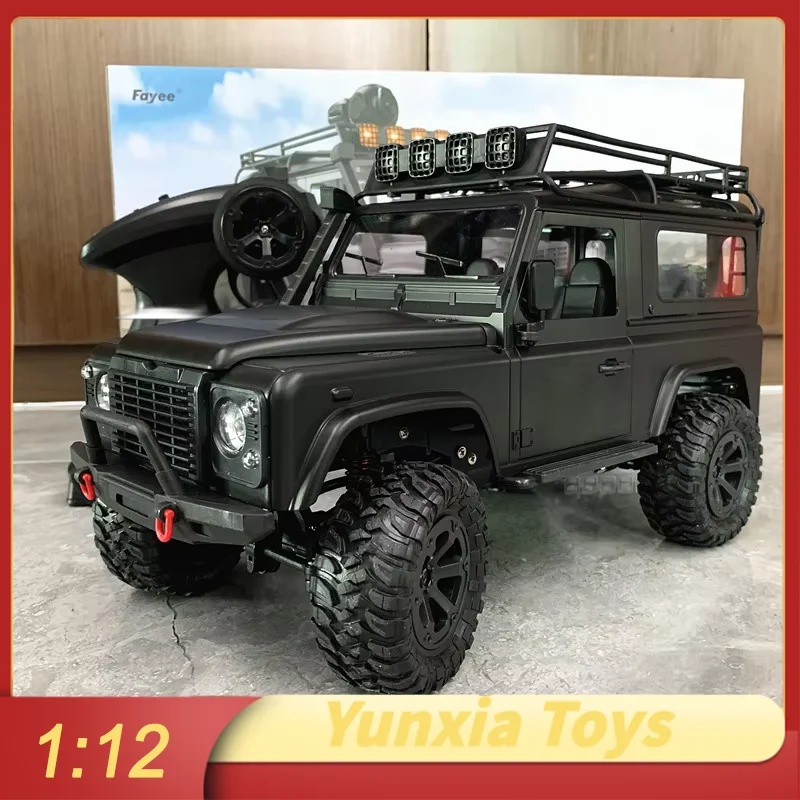 Fayee 1:12 Four-Wheel Drive Off-Road Vehicle Simulation Rc Controllable Headlights Climbing Car Full Scale Remote Control Car