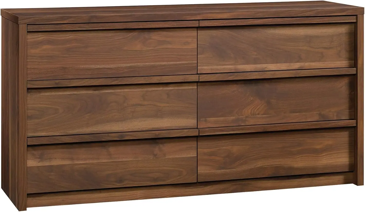 Harvey Park 6 Drawer Dresser for Bedroom Wooden Dressers & Chest of Drawers, in Grand Walnut