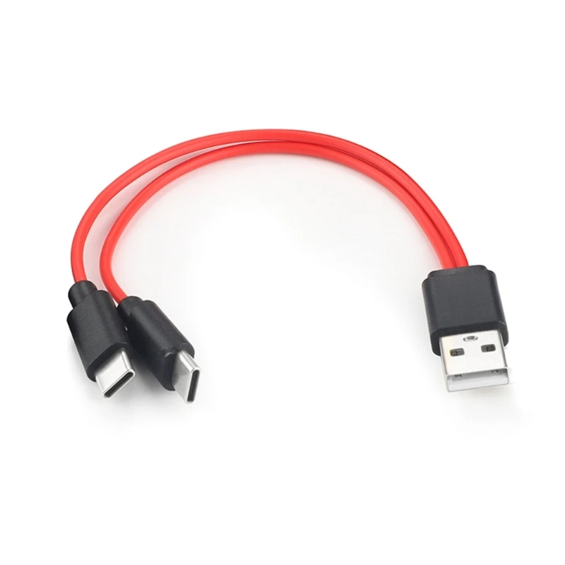 

USB A to Dual USB C Phone Charging Cord Type-C Cable Excellent Durability