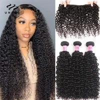 UNice Hair – lots de cheveux bouclés 100% naturels, 8-26 pouces, couleur naturelle, cheveux vierges, 1/3 pièces 5