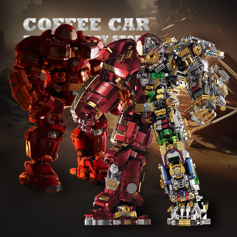 Super Mecha Robot MOC briques figurines d'action jouets armure guerrier héros mécanique blocs de construction modèle 3D adulte garçon enfants cadeaux