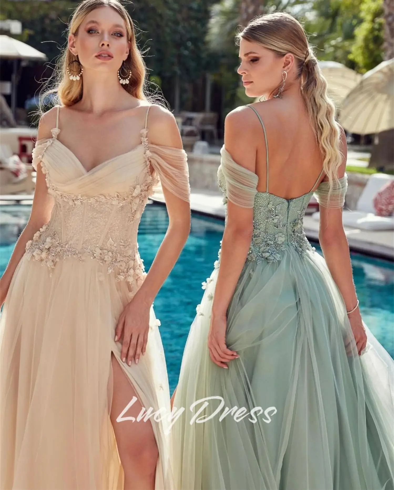 루시 맞춤형 로브 드 칵테일 드레스 특별한 날을위한 이브닝 드레스 웨딩 드레스 해피 샤론 드레스 파티 드레스