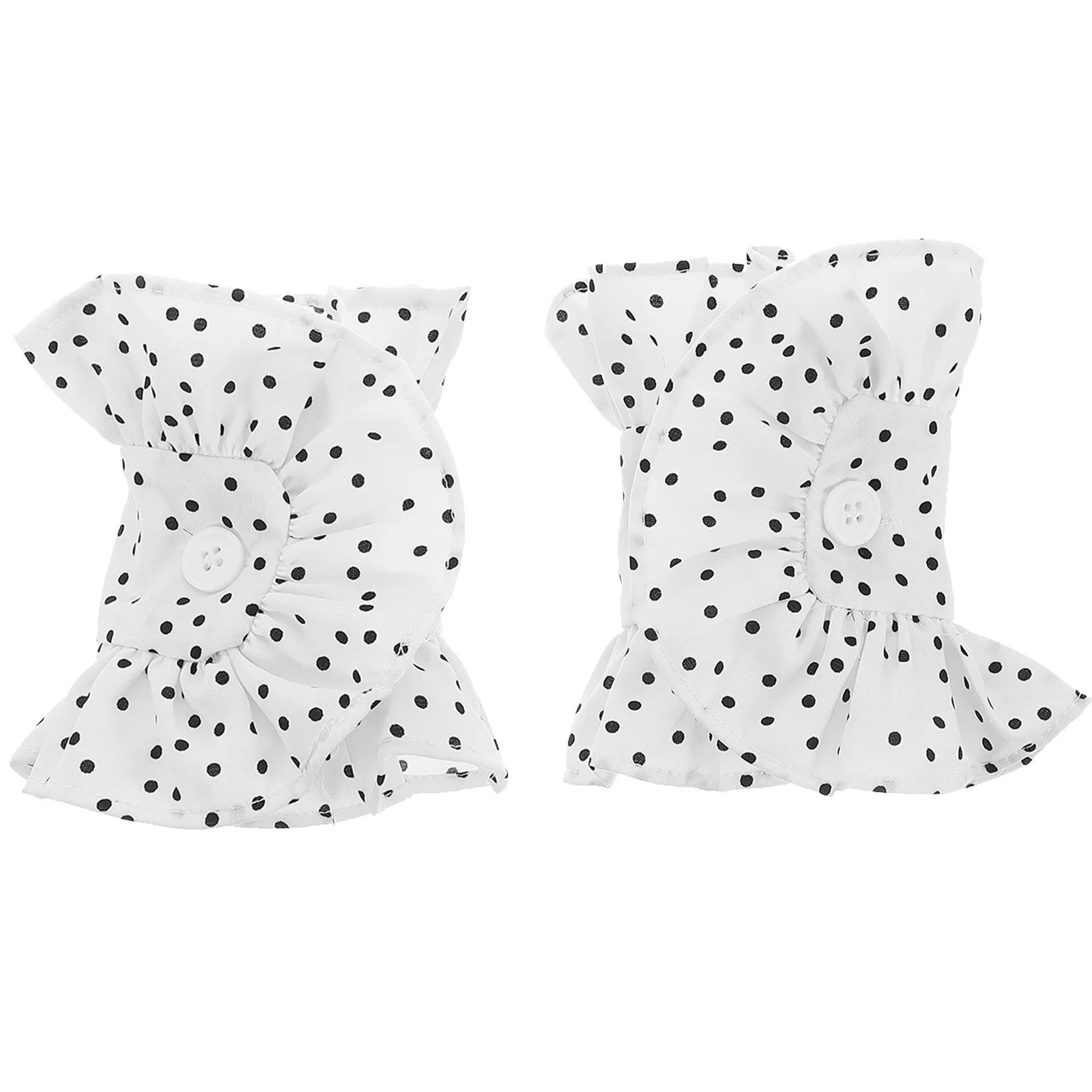 1 пара манжет на запястьях с рюшами