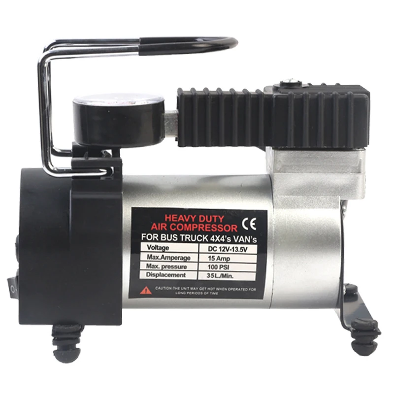 

Car automatic air pump 12V multi-function single-cylinder car tire inflation Tire pressure detection Basketball inflation