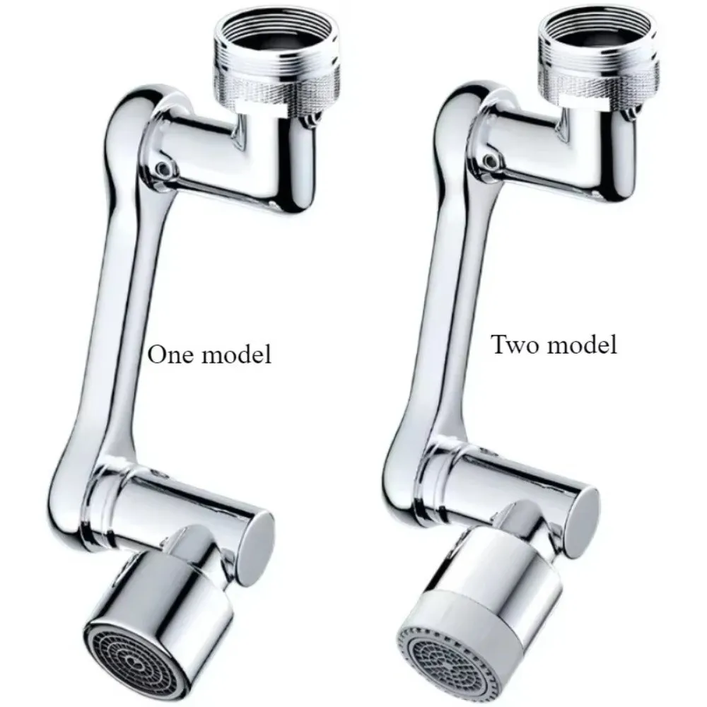 1080 Degree Swivel Faucet Extender Sprayer Head Splash Proof Alloy Faucet Spray Head Filter 2 Mode Water Saving