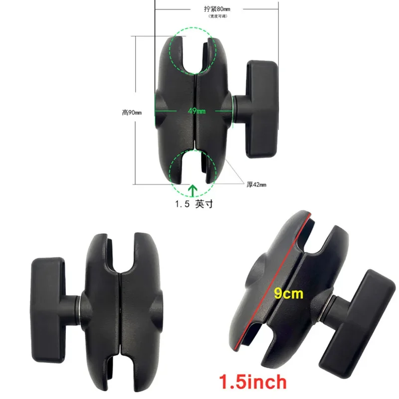 Universal Marine Electronic fish finder Mount 1.5 Inch Ball Head Humminbird Fishfinder Kayak Mount for Ram Mounts