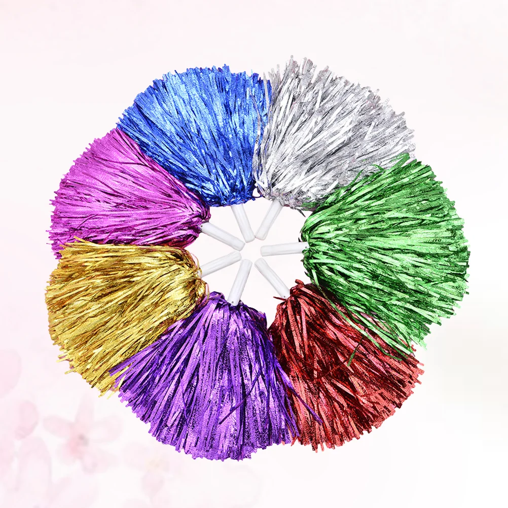 

6 Pcs Party Pom Poms Dance Pompom Props Colored Balls Variety Reusable