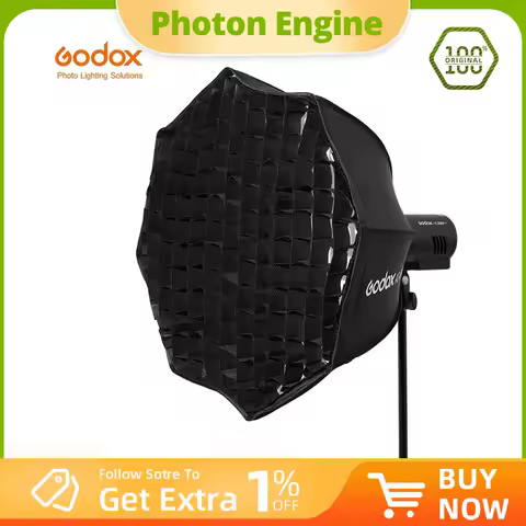 Godox AD-S60S 60cm Silver Deep Parabolic Softbox with Honeycomb Grid Godox Mount Softbox for AD300PRO AD400PRO ML60