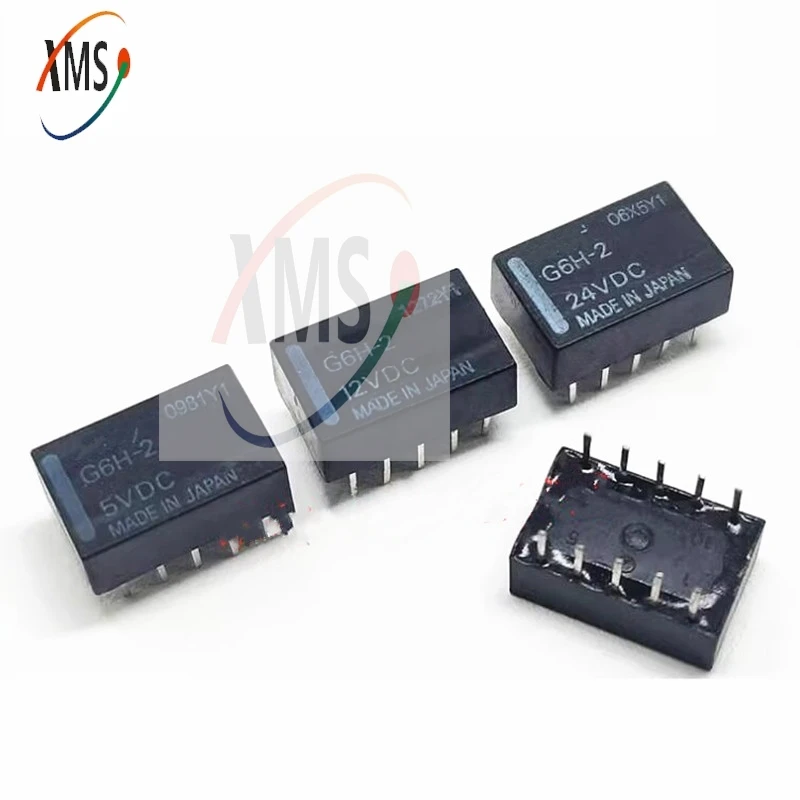 5pcs G6H-2-5VDC G6H-2-12VDC G6H-2-24VDC G6H-2 5V 12V 24V 10-pin 1A two-switch two-close signal Relay