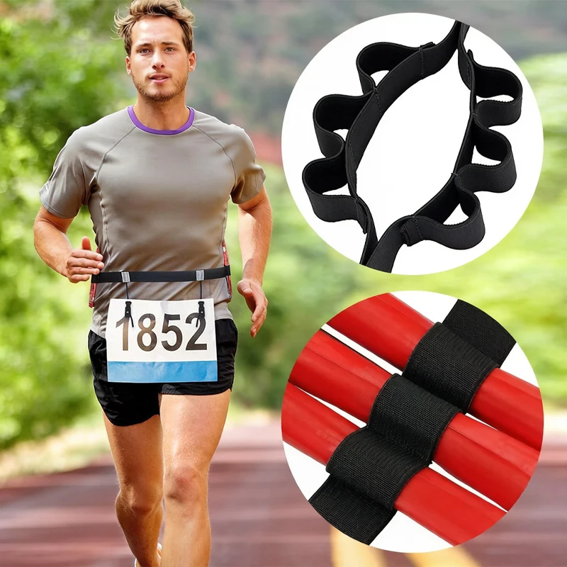 Outdoor Running Belt Marathon Race Number Belt Reflective Running Bib Holder Adjustable Sports Belt For Marathon Running Safety