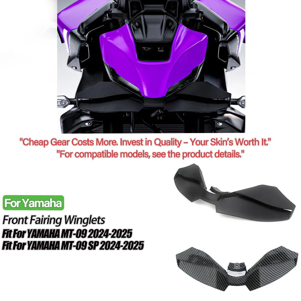 

Новые передние спойлеры прижимной силы, мотоциклетные элероны для Yamaha MT-09 SP 2024-2025, аэродинамический дефлектор крыла, комплект спойлера для голого велосипеда