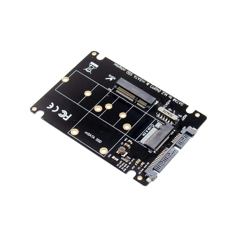 Transfer Card M.2 NGFF Or MSATA To SATA 3.0 Adapter The Hard Drive 2 In 1 Converter Reader Card For PC Laptop