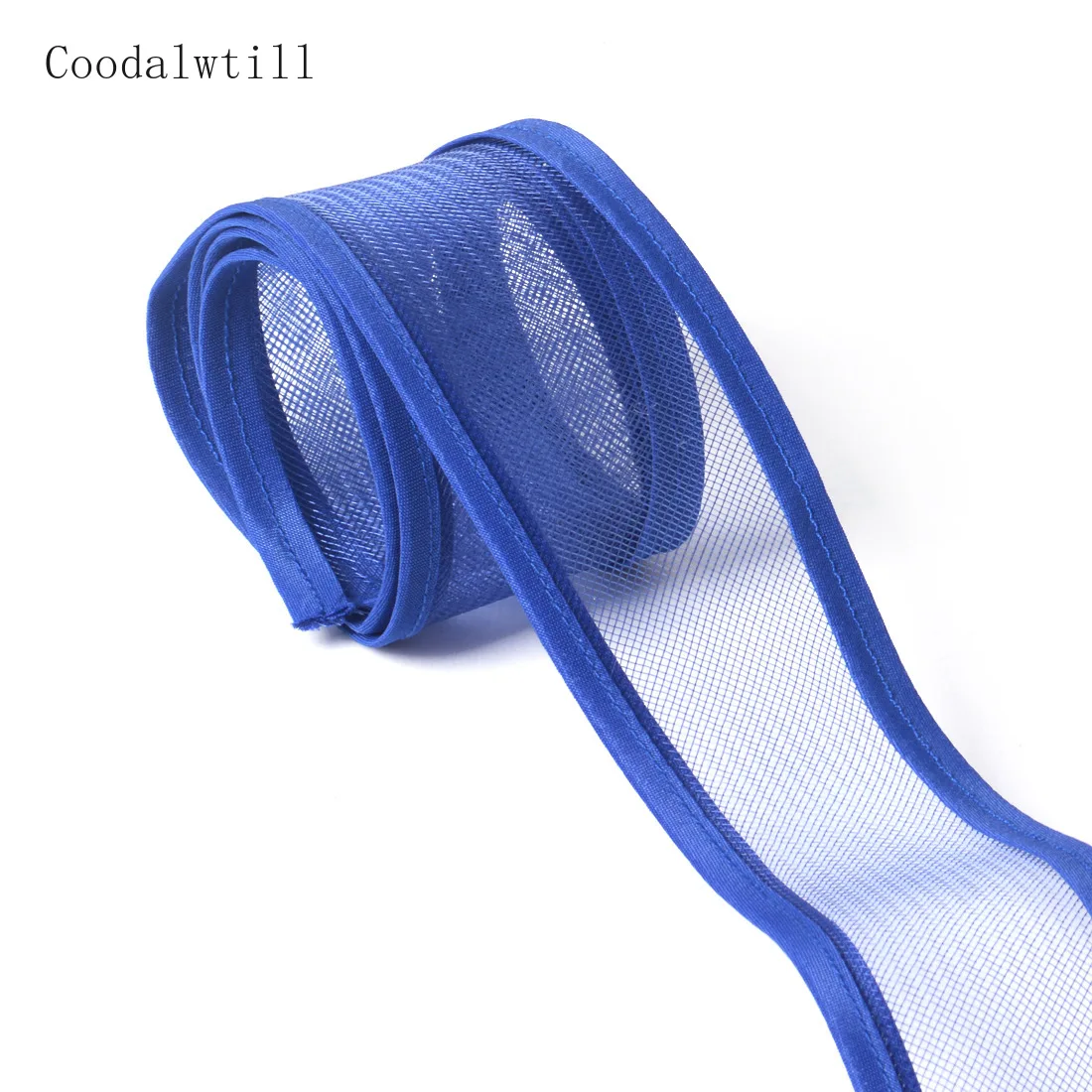 5 CM Wide Edge Crinoline Netting Fabric Horsehair Fabric Trimming Braid Flexible BOW Fascinator Millinery DIYHair Accessories