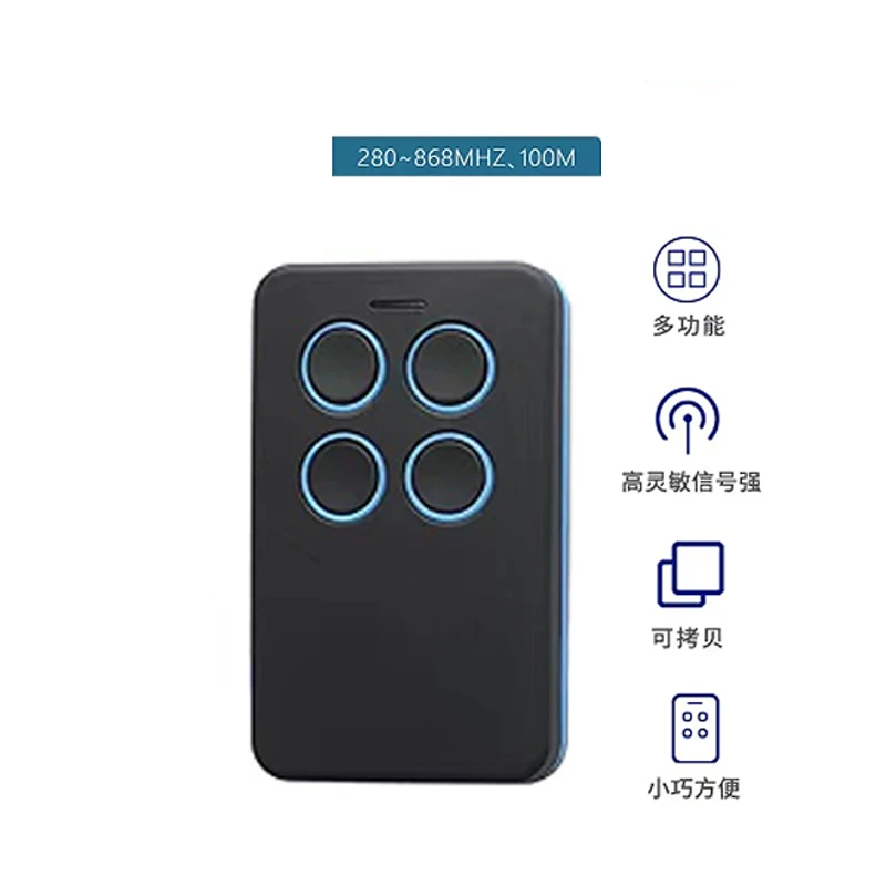 Universal Multifrequency Garage Remote Gate Remote Control 280-868MHZ 4 in 1 for All Fixed Code and Parts of Rolling Code
