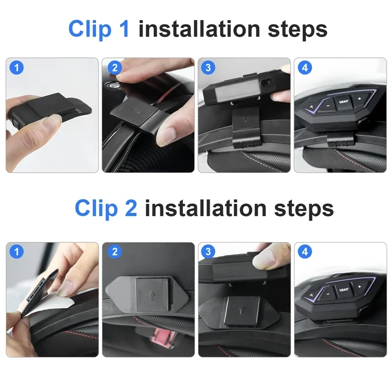 EJEAS MS8 Vollduplex-Bluetooth-Gegensprechanlage-Helm im neuen Stil, Mesh-Design, ABS-Material für bequemes Motorradfahren