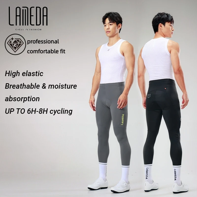 

Lameda 2025 Men's Cycling Pants With Elastic Interface,6h-8h Riding 3d Cut Professional Comfortable Fit Biking Trouse
