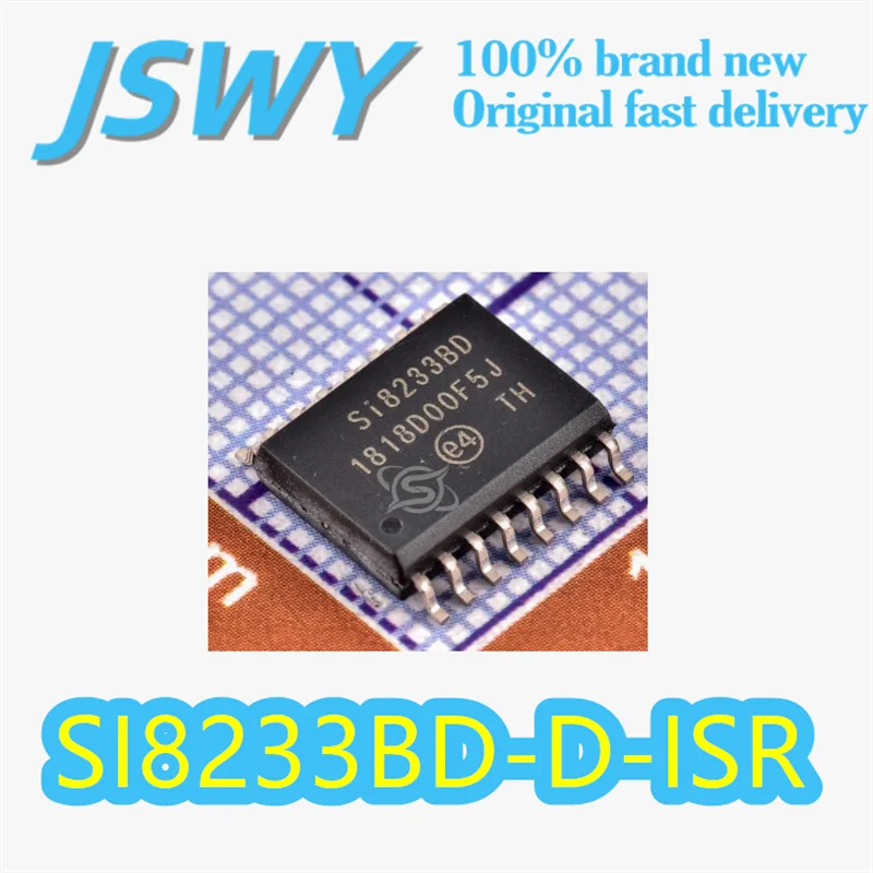 

(5/50 pieces) SI8233BD-D-ISR Original Silk-screened Si8233BD Package 16-SOIC 5kV Dual-Channel Isolated Gate Driver In Stock