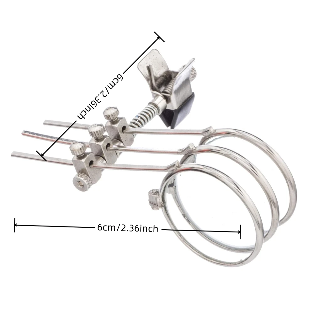 Jeweller's Eye Loupe 3.3X, 6.6X, 9.9X Triple Ocular Loupe Clip on Eye Glasses Magnifier Jewellery Making Repair Tool