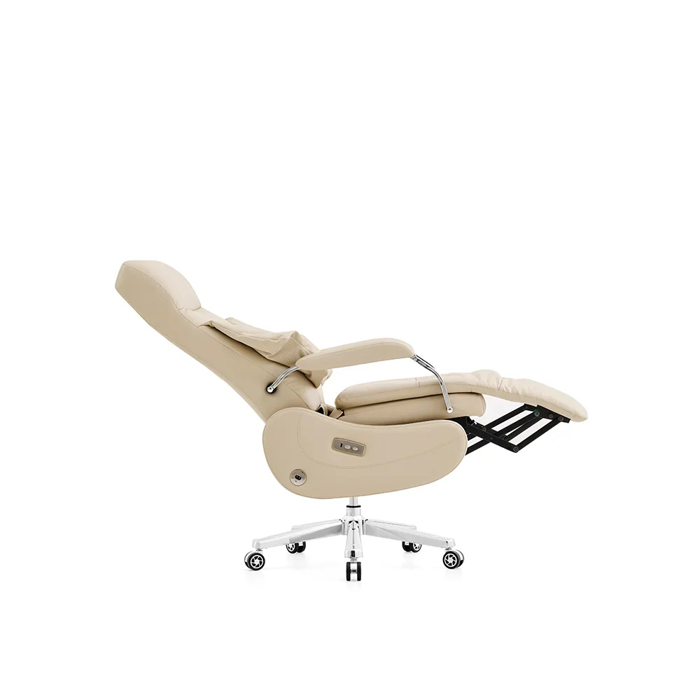 2026 Ergonomic Electric Leather Comfortable With Footrest Sleeping Computer Office Chairs for Boss Director Office Furniture