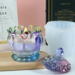 European Style Candle Holder Silicone Mold Diy Epoxy Resin Mold Gypsum Mold Cement Mold Diy Candle Jar Mold