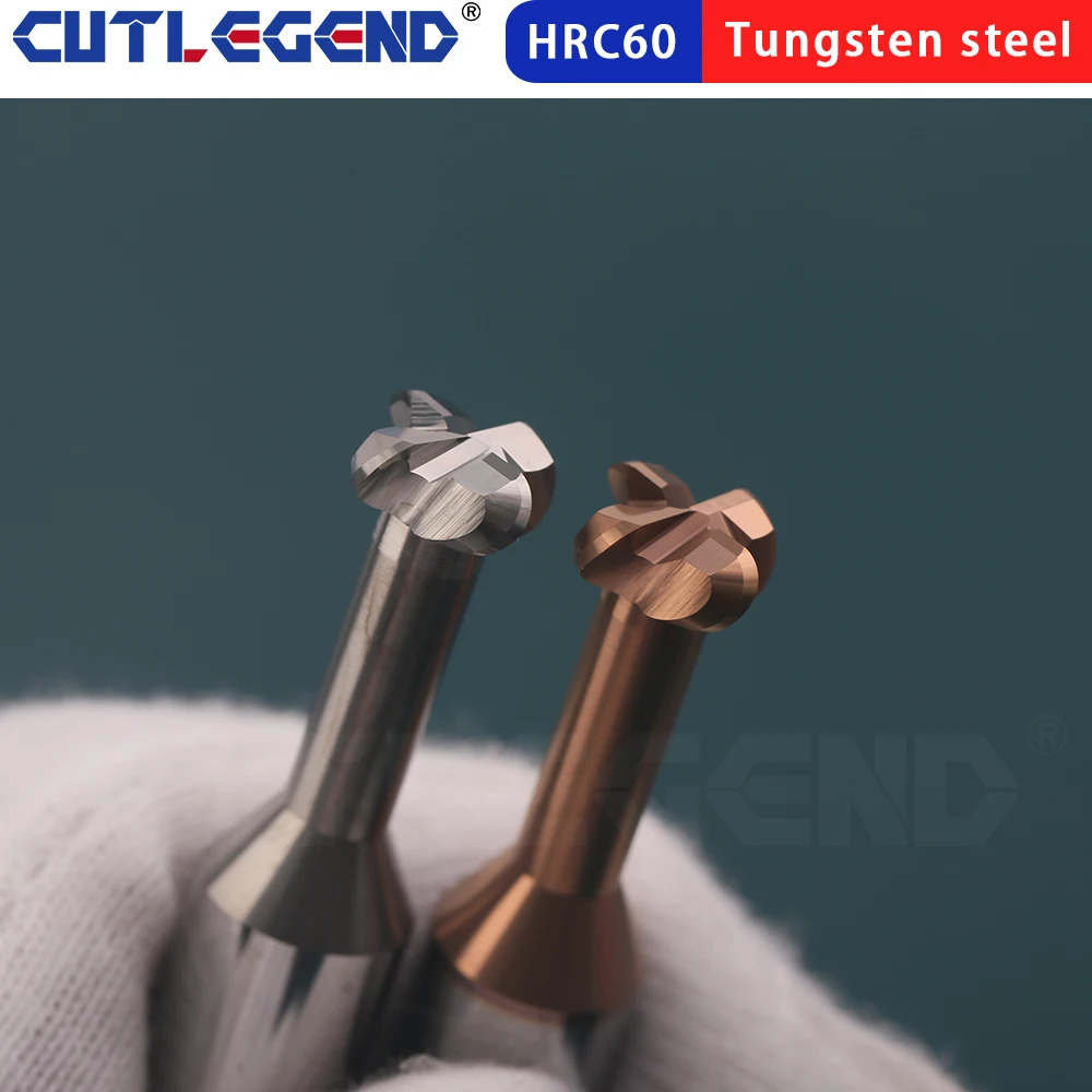 Radius Corner T Slot End Mill CNC Carbide Cutter Concave Arc Machining Steel Aluminum Tool 3mm 4mm 6mm 8mm 10mm R0.5 R1 R1.5 R2