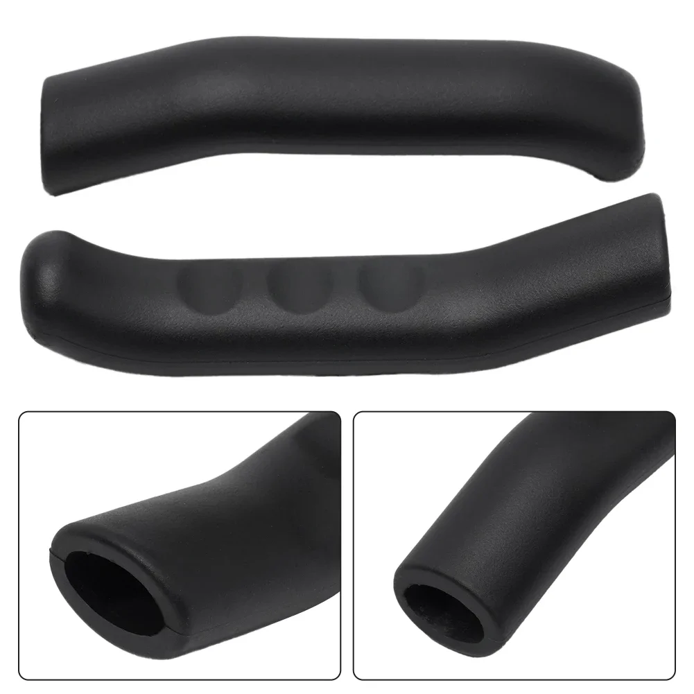 Soft Handlebar Grips Cover Black Bike Brake Grip Silicone Anti-Slip Bike Brake Lever Covers For Mountain Bike Fixed Gear Folding