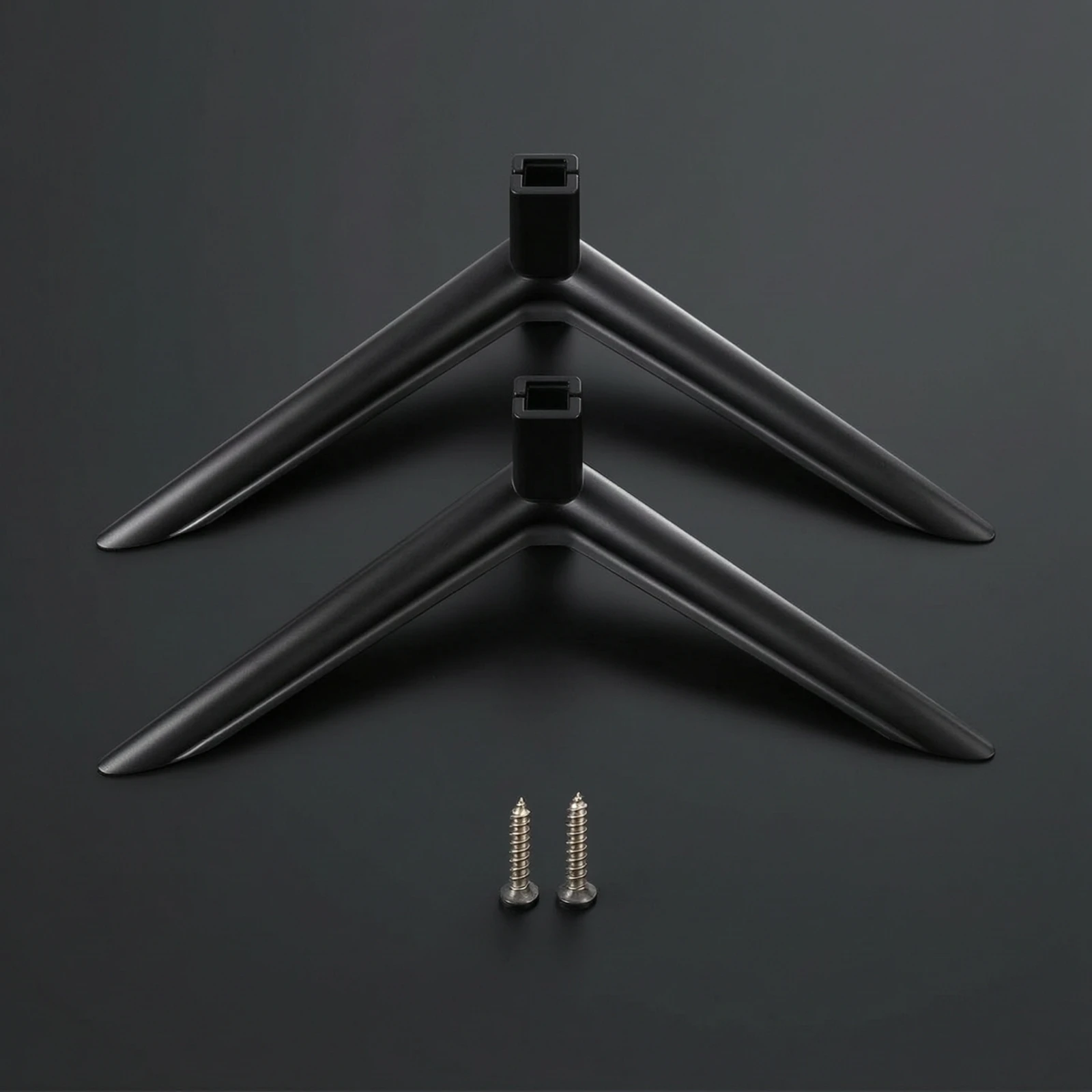 TV Base Bracket Slimline TV Stand Base Television Stand Legs Allall-in-One Hardware Replacement for Living Room, Bedroom