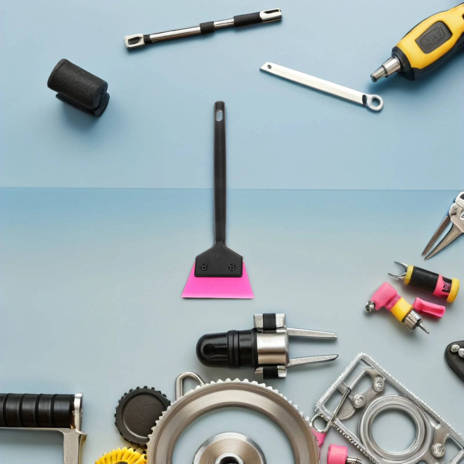 

4pcs Car Film Squeegee Mini Strong Plastic Handheld Window Squeegee For Vinyl Application Decal Smoothing Tool Kit -