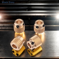 Essential 26/40 Teeth Brass Extruder Wheels for 3D Printers like Creality CR-10 10S S4 S5 Ender 3 / Pro / V2