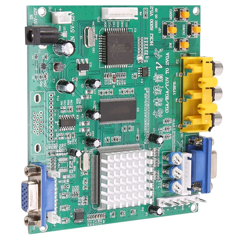 Carte décodeur de jeu d'arcade RGB CGA EGA YUV vers VGA HD, convertisseur vidéo 1 VGA, sortie unique pour moniteur CRT LCD PDP