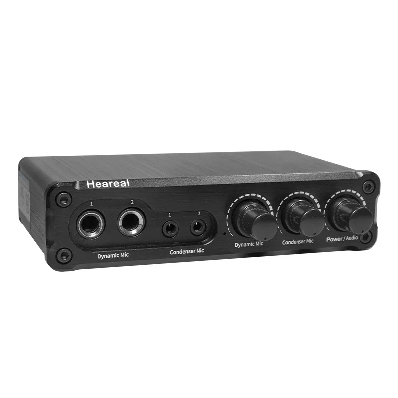 2025 Small Outdoor Portable HIFI Microphone Universal Volume Amplifier Mini Metal Type Power Amplifier From Heareal Factory Sale
